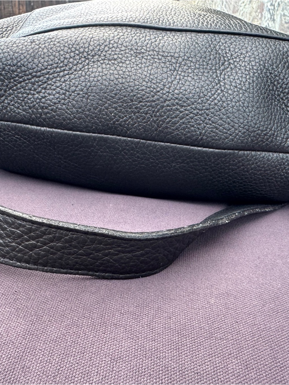 GUC.  Furla Black Pebbled Leather Shoulder Crossbody Bag Made in Italy GUC - Picture 6 of 16